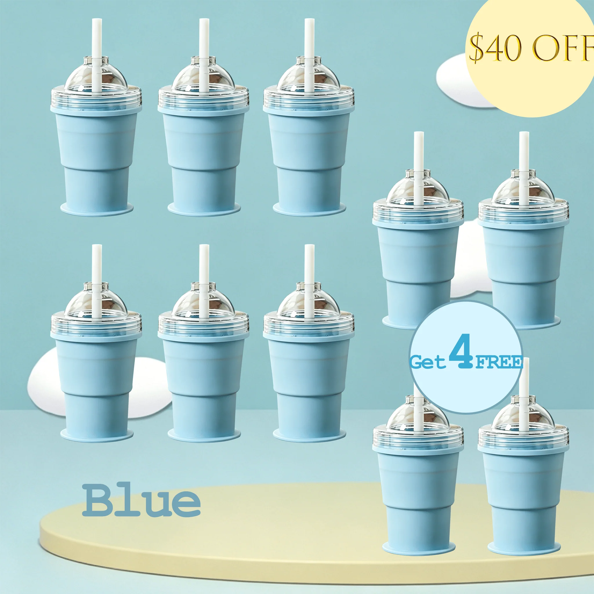🧊 Foldable Silicone Ice Ball Drink Cup - Image 19