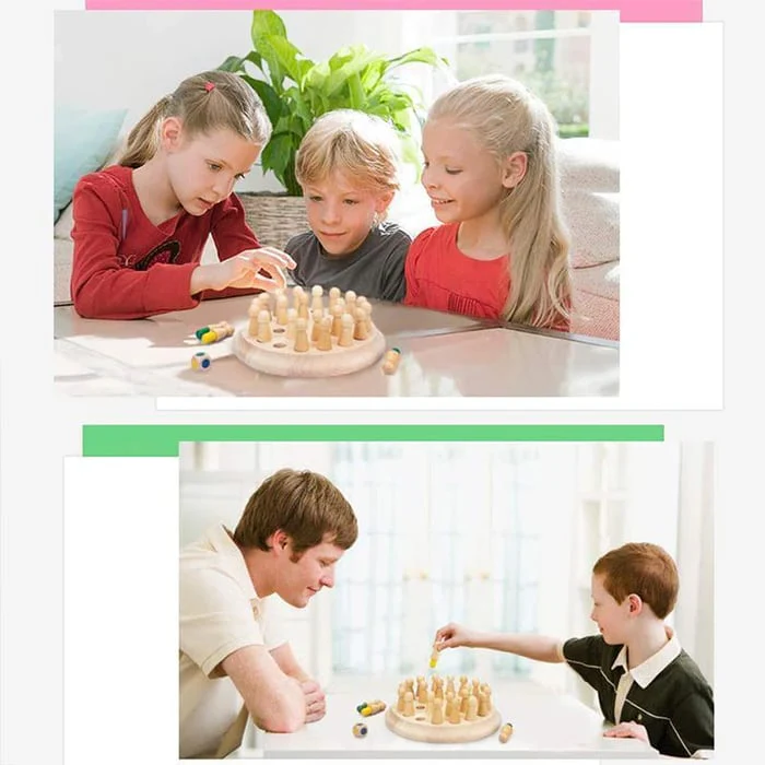 Wooden Memory Match Stick Chess - Image 6