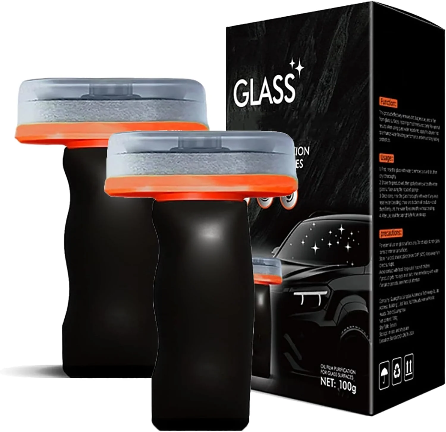 Glass Guard, Glass Cleaner, Automotive Oil Film Cleaning Brush - Image 2