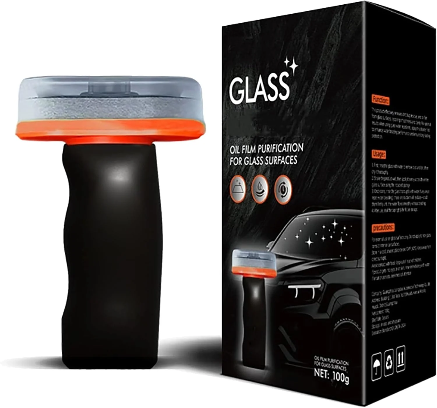 Glass Guard, Glass Cleaner, Automotive Oil Film Cleaning Brush - Image 3