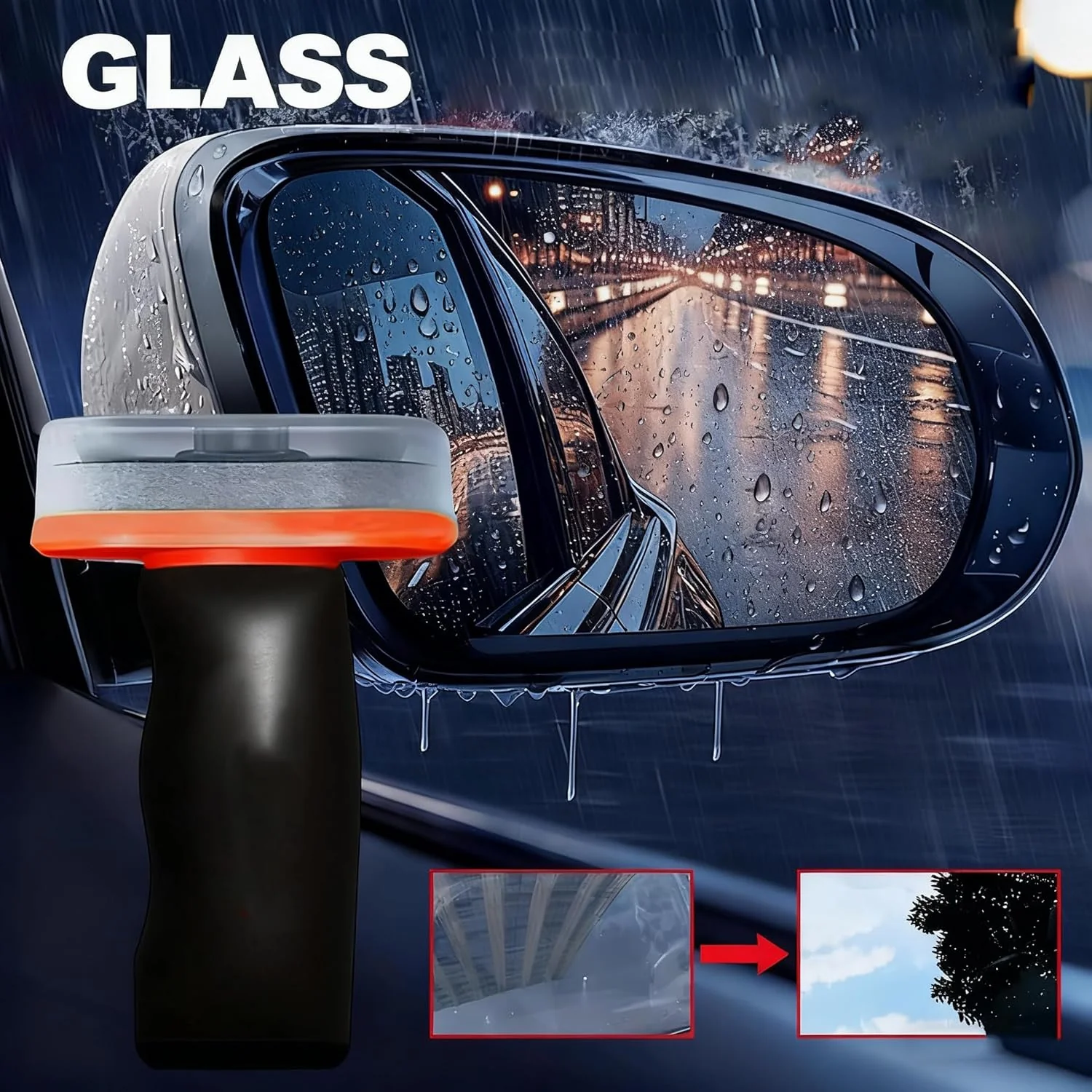 Glass Guard, Glass Cleaner, Automotive Oil Film Cleaning Brush - Image 4