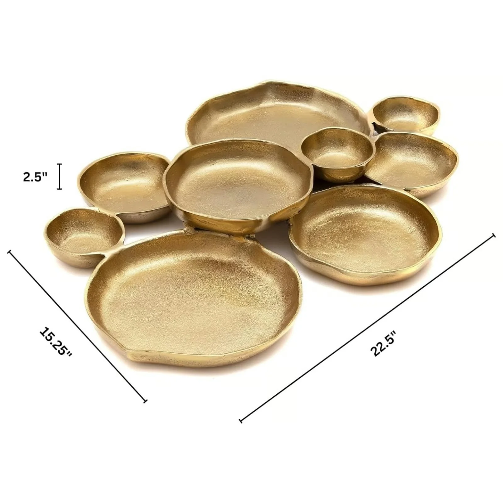 Gold 9 Cluster Decorative Bowls - Image 6