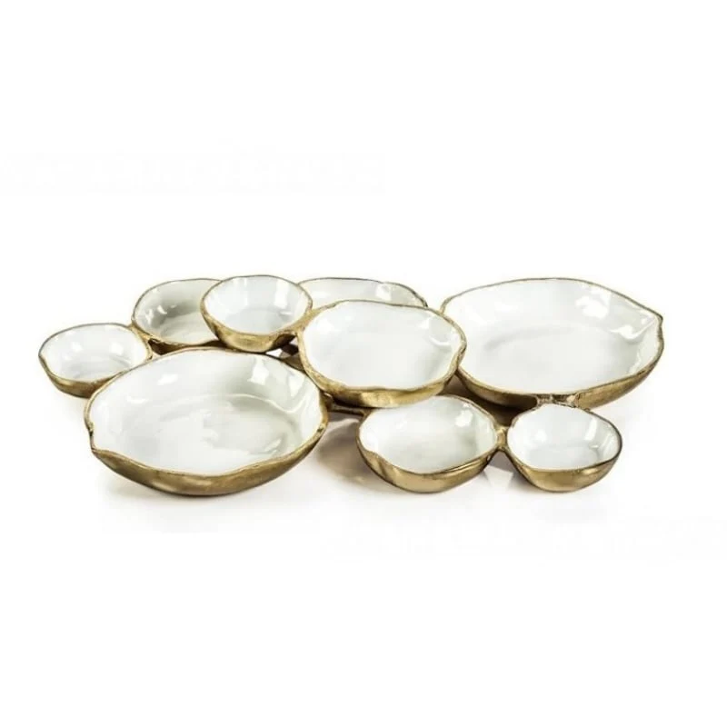 Gold 9 Cluster Decorative Bowls - Image 7
