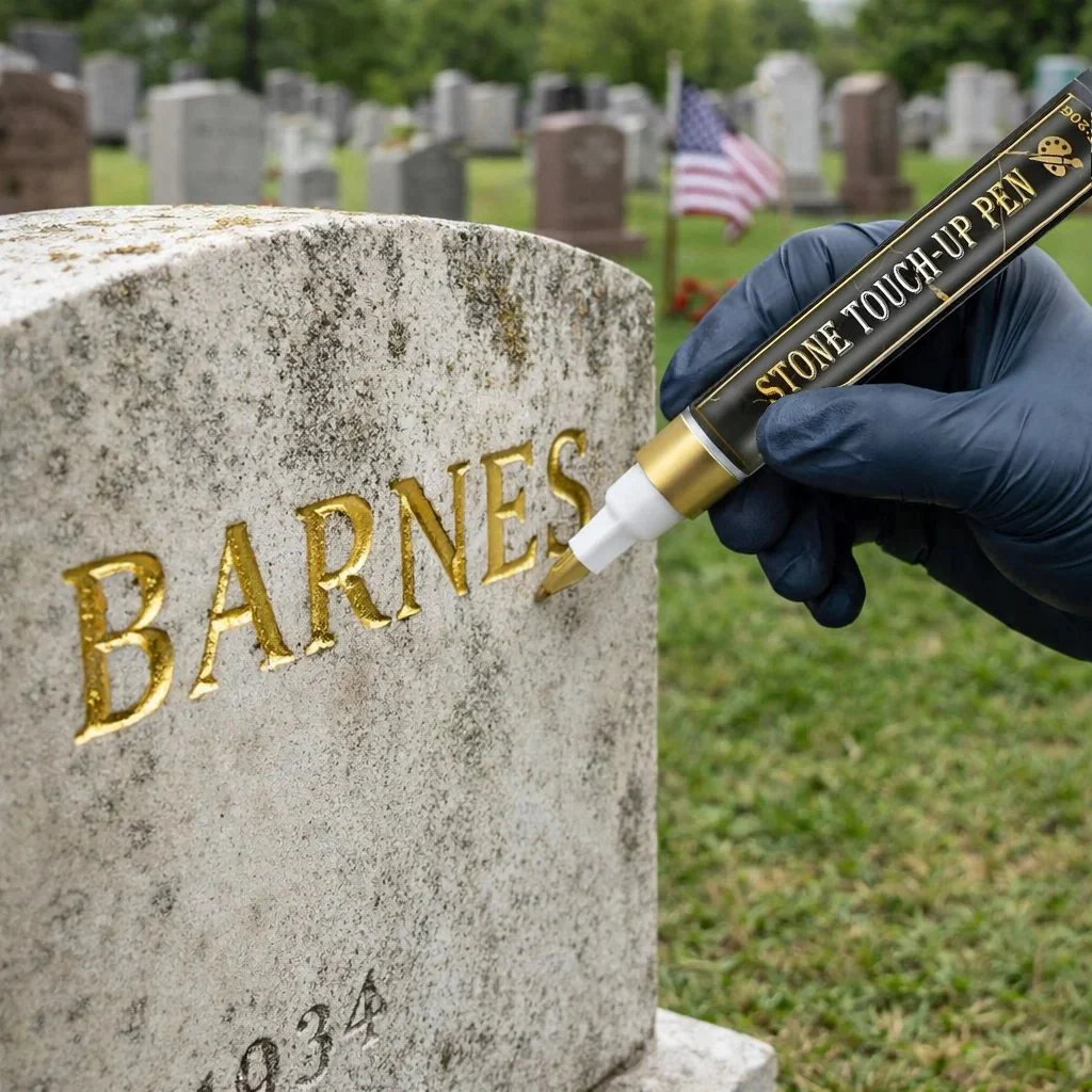 Golden Tombstone Marker Pen for Restoring Faded Grave Inscriptions - Image 10