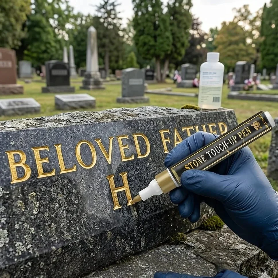 Golden Tombstone Marker Pen for Restoring Faded Grave Inscriptions - Image 11