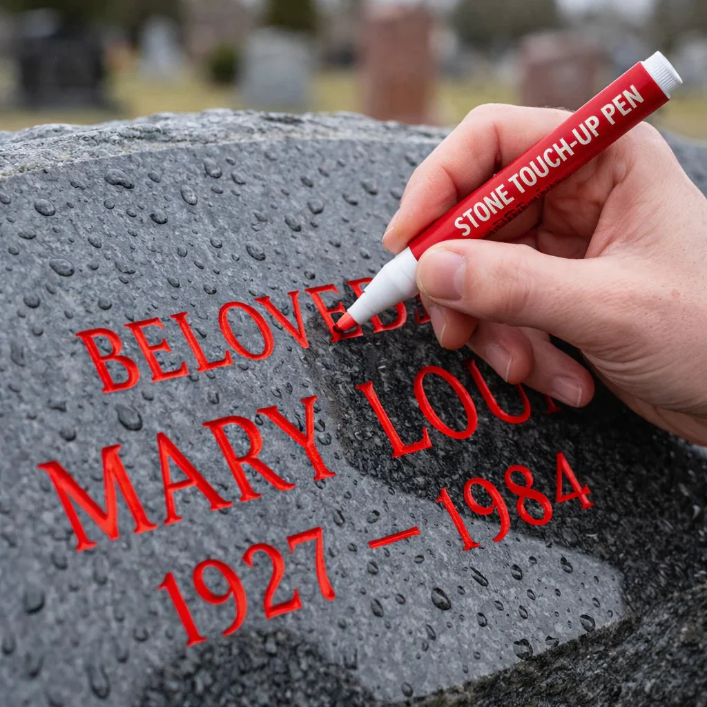 Golden Tombstone Marker Pen for Restoring Faded Grave Inscriptions - Image 14