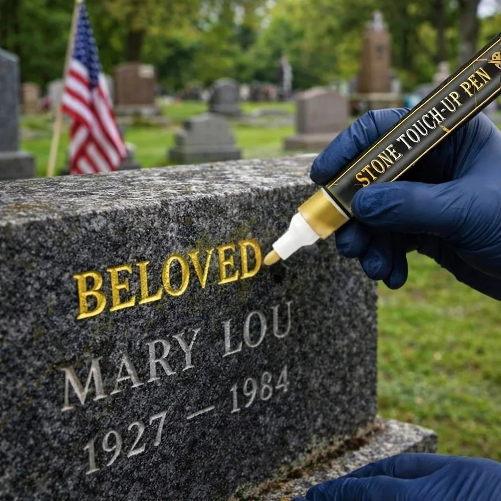 Golden Tombstone Marker Pen for Restoring Faded Grave Inscriptions - Image 9