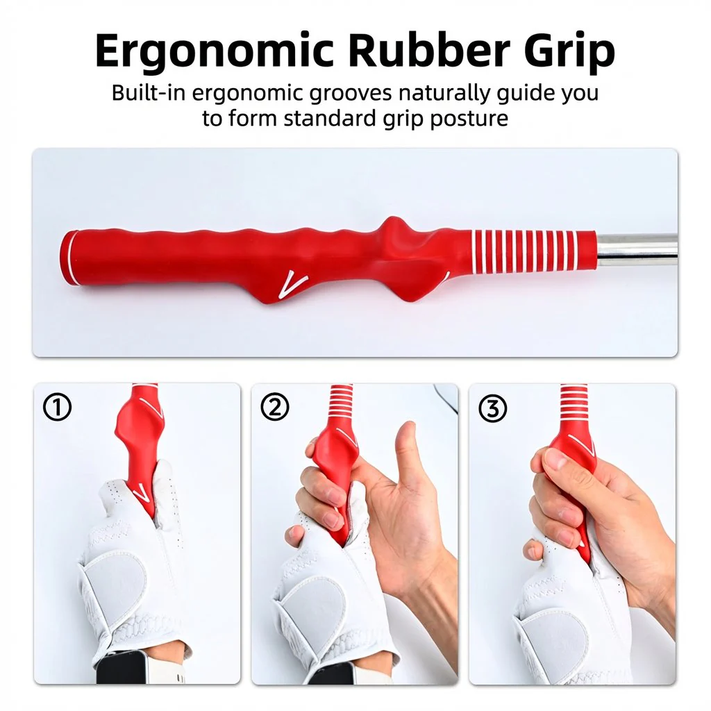 Golf Club Grip Trainer – Hand Posture & Swing Correction Tool - Image 5