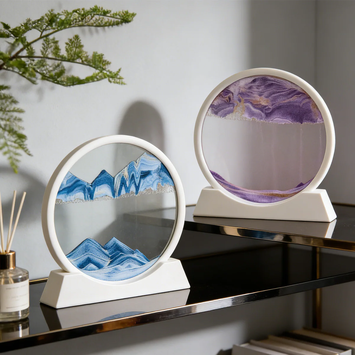 A Masterpiece in Motion: Elegant Sand Art Decor - Image 3