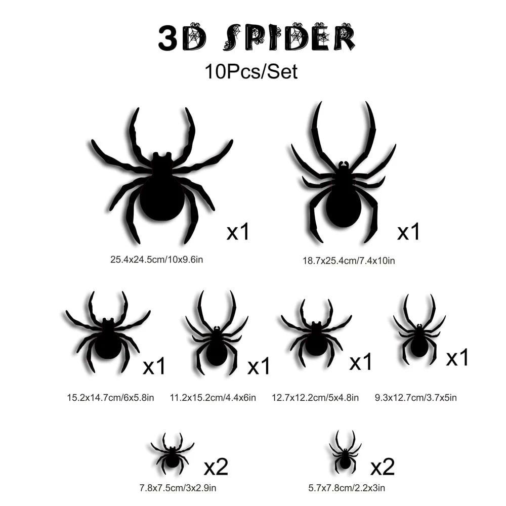 Halloween Bats Wall Decor with Lights – 3D Spooky Stickers for Home - Image 6