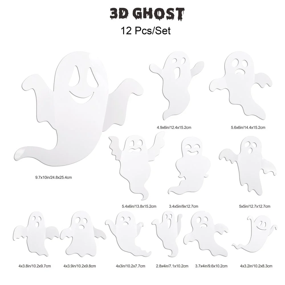 Halloween Bats Wall Decor with Lights – 3D Spooky Stickers for Home - Image 7