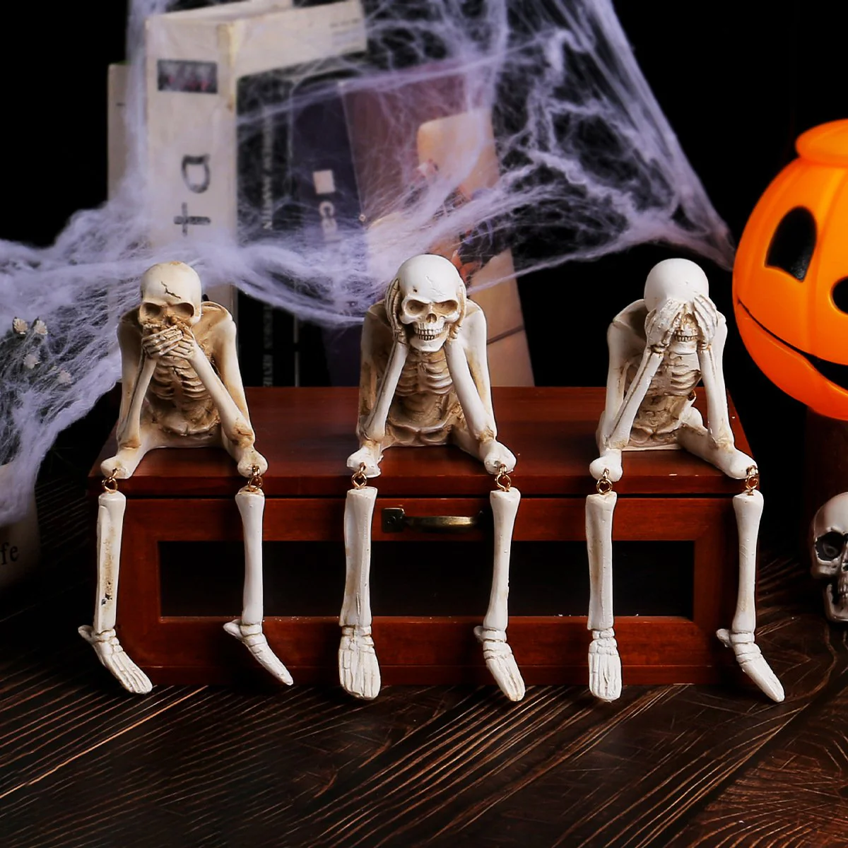 🎃👻💀Halloween Fireplace Simulation Skull Combination - Image 4