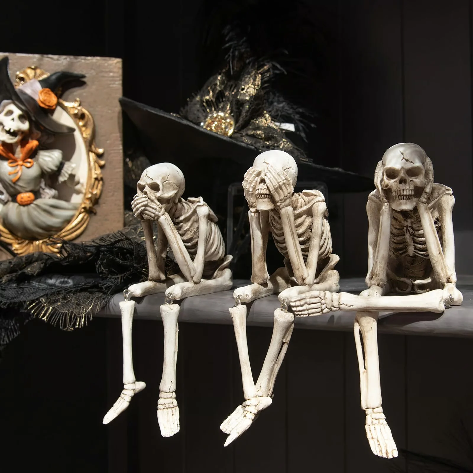🎃👻💀Halloween Fireplace Simulation Skull Combination - Image 6