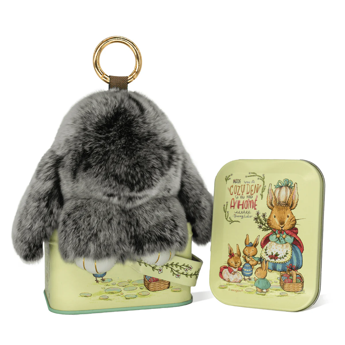 Handcrafted Soft Bunny Charm: Adorable Plush Rabbit Toy Keychain - Image 10