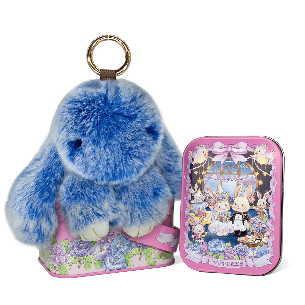 Handcrafted Soft Bunny Charm: Adorable Plush Rabbit Toy Keychain - Image 11