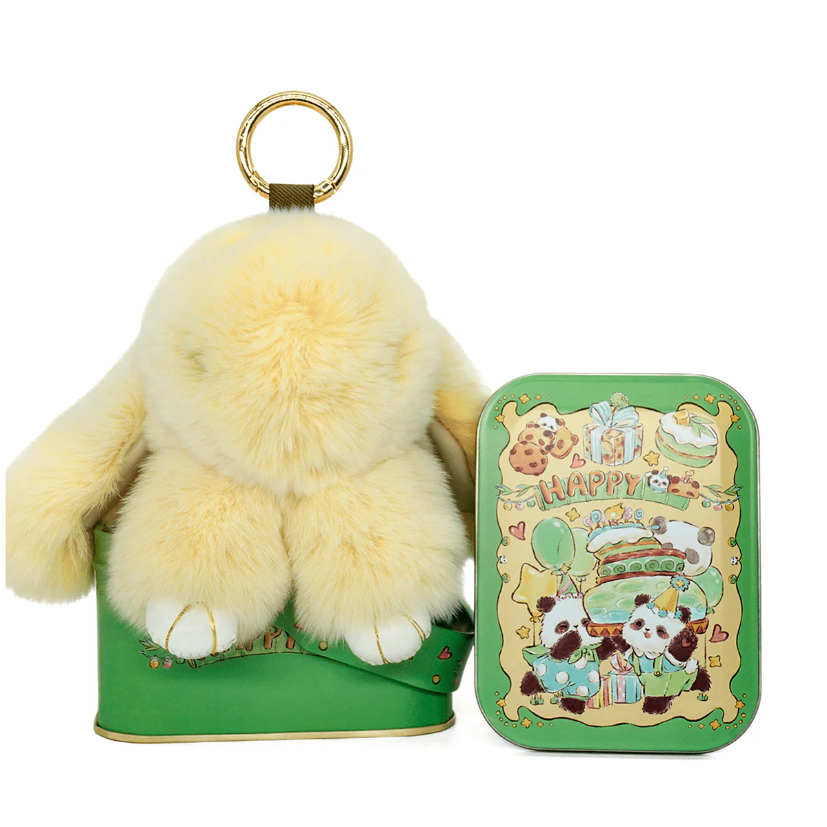 Handcrafted Soft Bunny Charm: Adorable Plush Rabbit Toy Keychain - Image 15