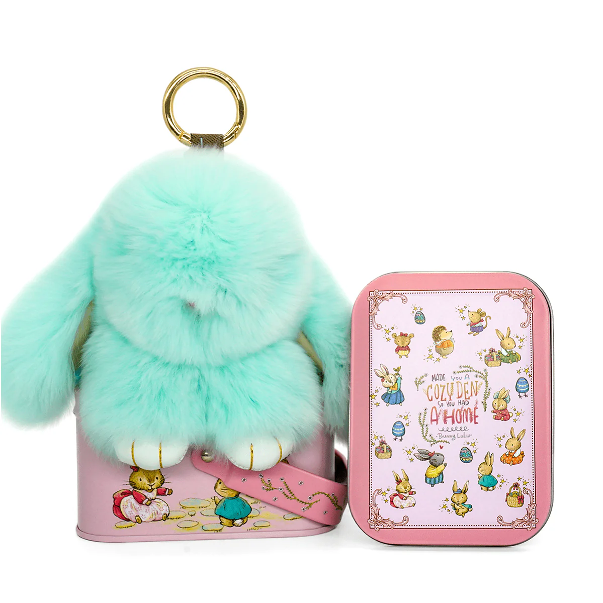 Handcrafted Soft Bunny Charm: Adorable Plush Rabbit Toy Keychain - Image 16