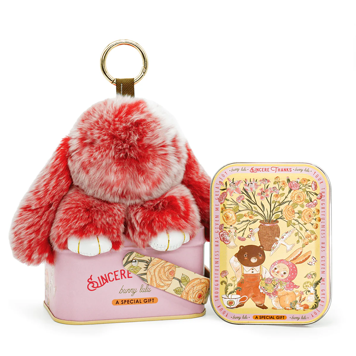 Handcrafted Soft Bunny Charm: Adorable Plush Rabbit Toy Keychain - Image 17
