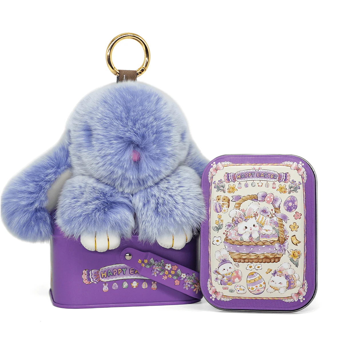 Handcrafted Soft Bunny Charm: Adorable Plush Rabbit Toy Keychain - Image 22