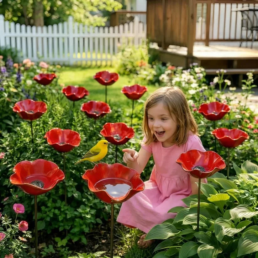 Everlasting Garden Blooms - Handmade  Metal Flower Garden Stake - Image 9