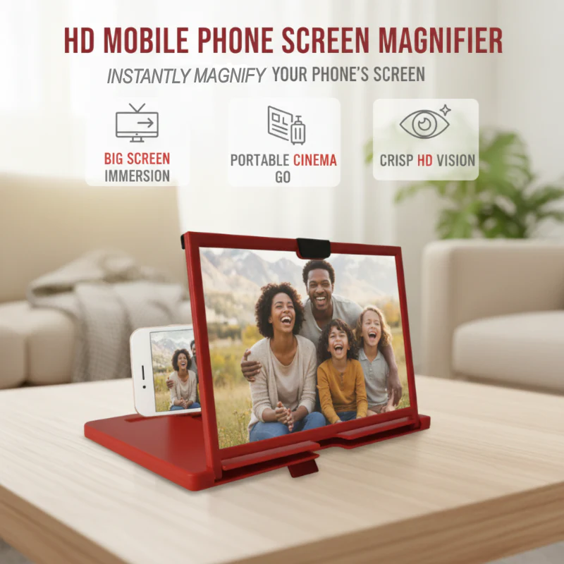 Ease Eye Strain, Make Screen “Bigger” | HD Phone Magnifier for Easier Viewing - Image 2