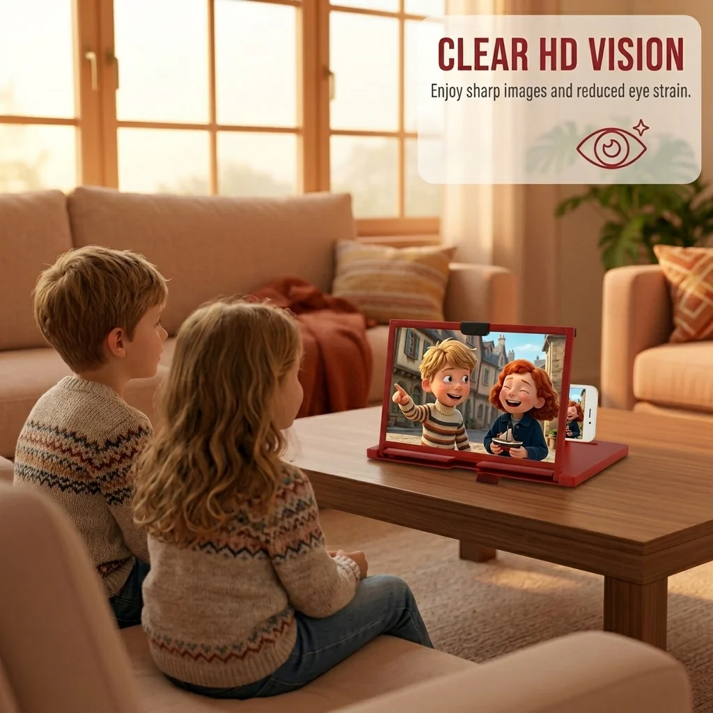Ease Eye Strain, Make Screen “Bigger” | HD Phone Magnifier for Easier Viewing - Image 4