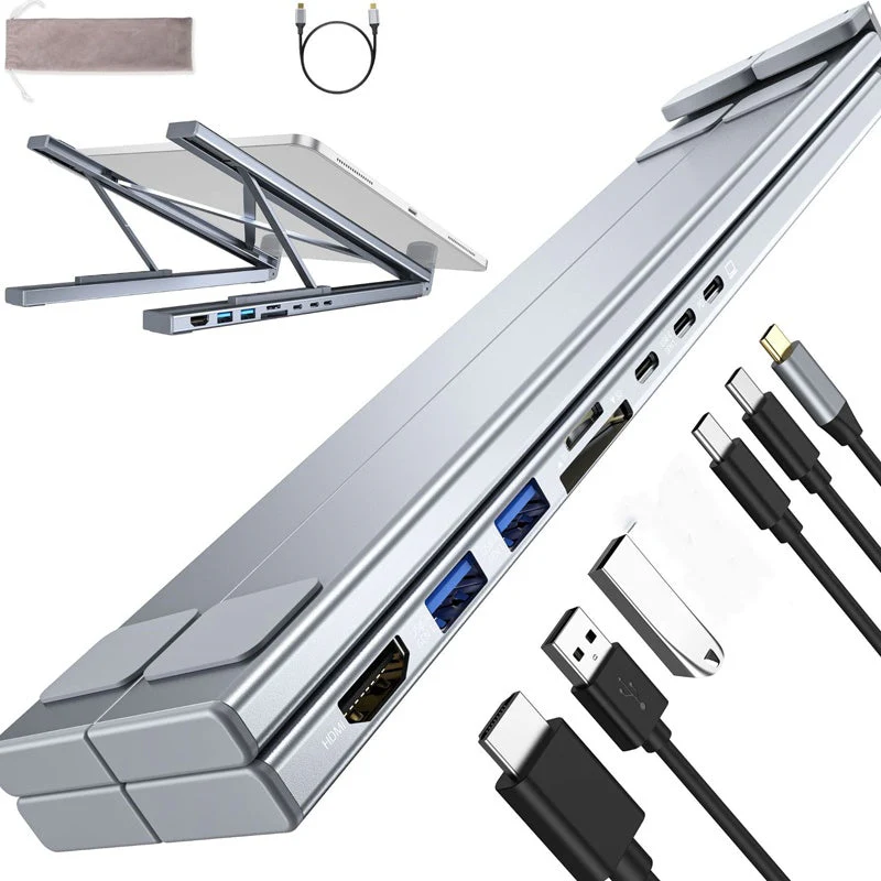 Limited-time offer-USB-C Docking Station Laptop Stand with 4K HDMI