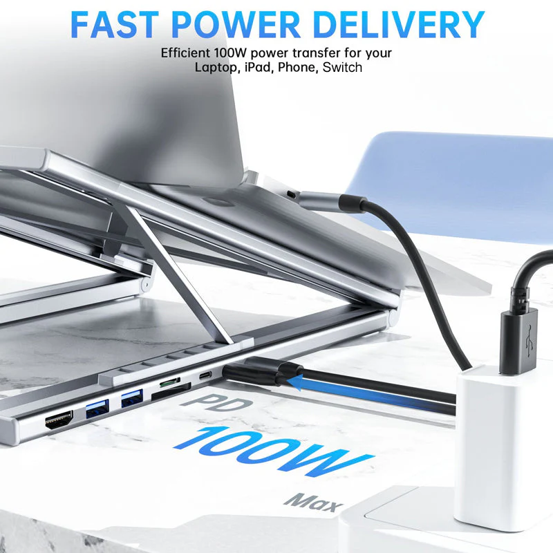 Limited-time offer-USB-C Docking Station Laptop Stand with 4K HDMI - Image 6