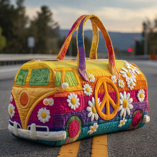 Hippie Journey Quilted Duffle Bag - Image 2