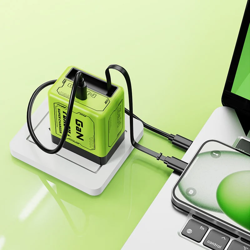 W&O 2-in-1 GaN Compatible with 20W Fast Charger - Image 3
