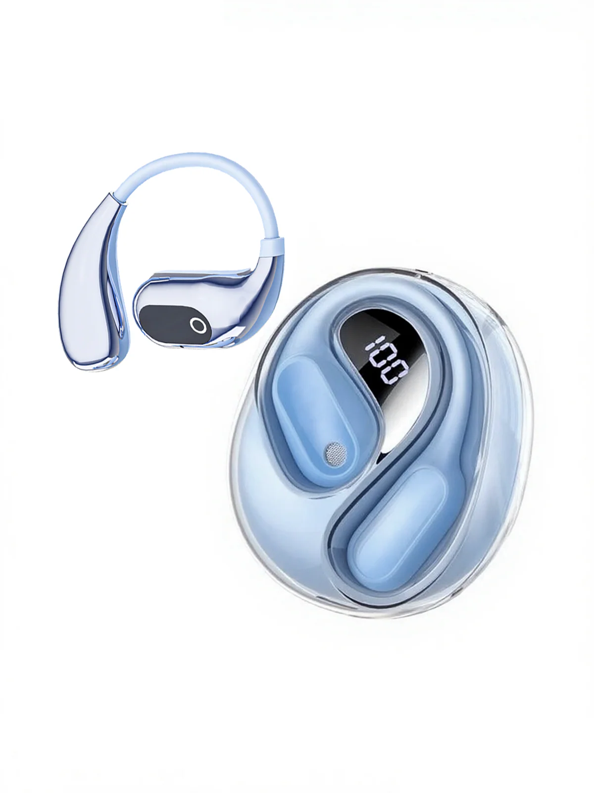 Wireless Bluetooth Earphones – Long Battery, Call & Music, LED Display, AI Translation - Image 11
