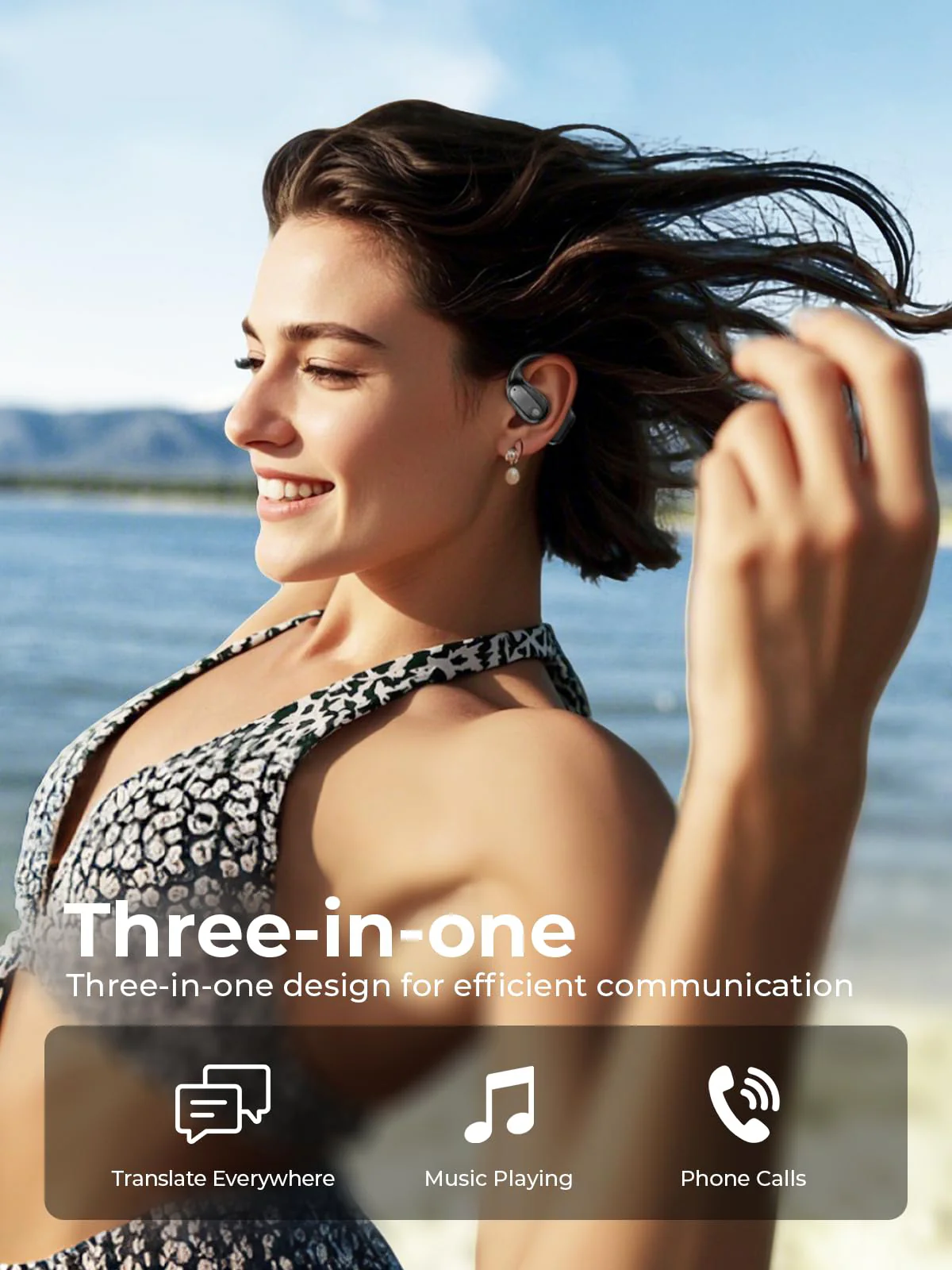 Wireless Bluetooth Earphones – Long Battery, Call & Music, LED Display, AI Translation - Image 6