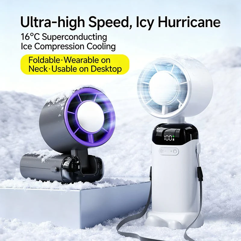 🔥🔥2026 Flagship 5-in-1 Foldable Handheld Cooling Fan - Image 4