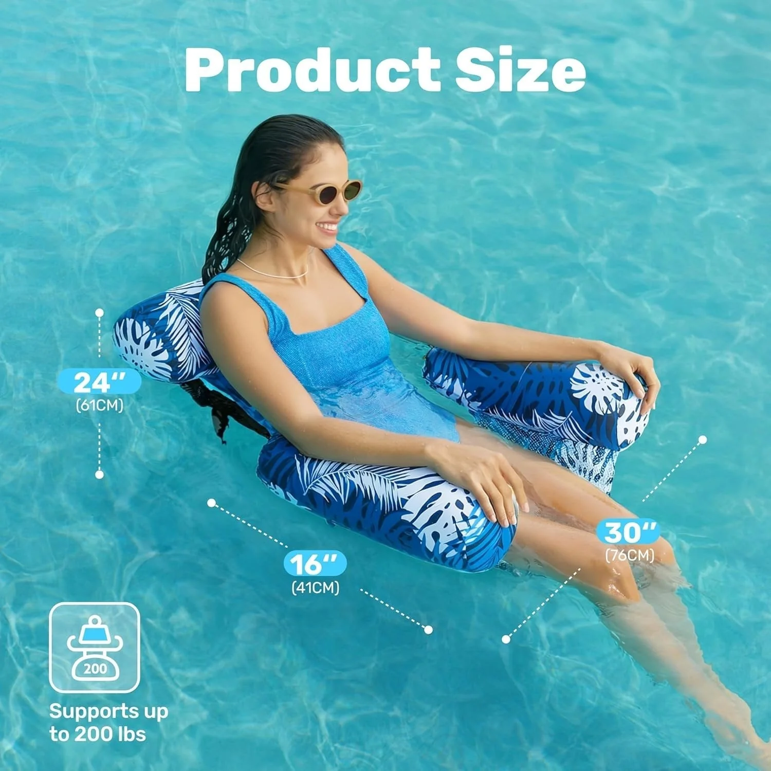 Inflatable Pool Floats Adult,Floating Lounge Chairs - Image 5