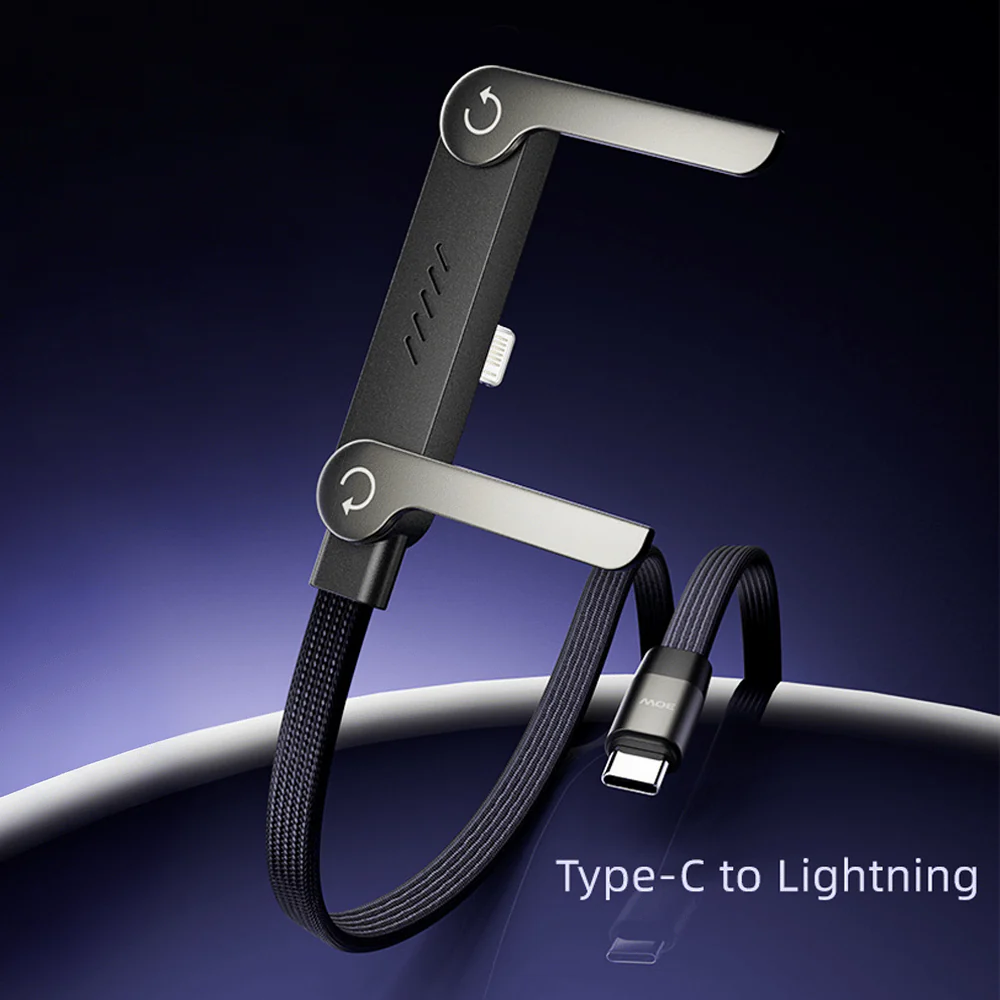 ⚡2-in-1 Invisible Holder Charger Cable – 240W Fast Charging Cord with Built-In Phone Stand - Image 11