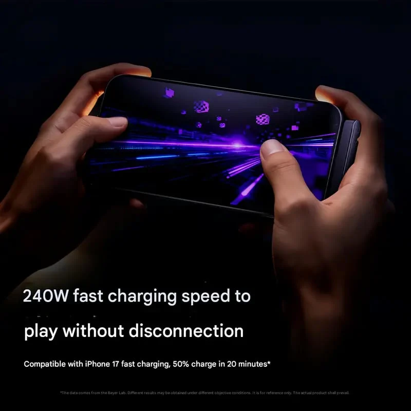 ⚡2-in-1 Invisible Holder Charger Cable – 240W Fast Charging Cord with Built-In Phone Stand - Image 6