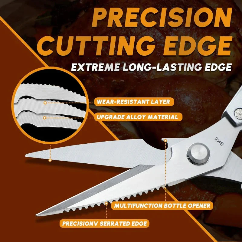 Japanese Steel 7-in-1 Multifunction Kitchen Shears - Image 3