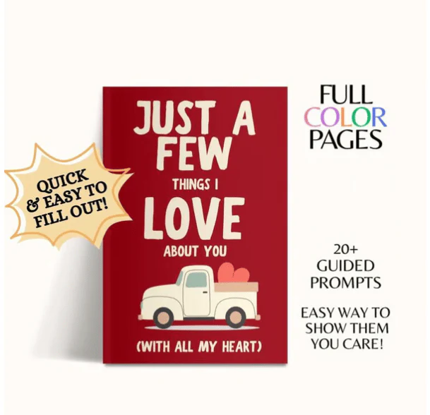 Just A Few Things I Love About You (With All My Heart) Fill In The Blank Gift Book - Image 2
