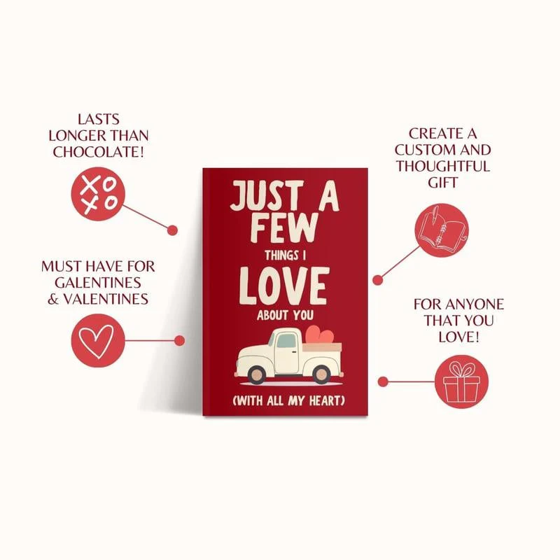 Just A Few Things I Love About You (With All My Heart) Fill In The Blank Gift Book - Image 3