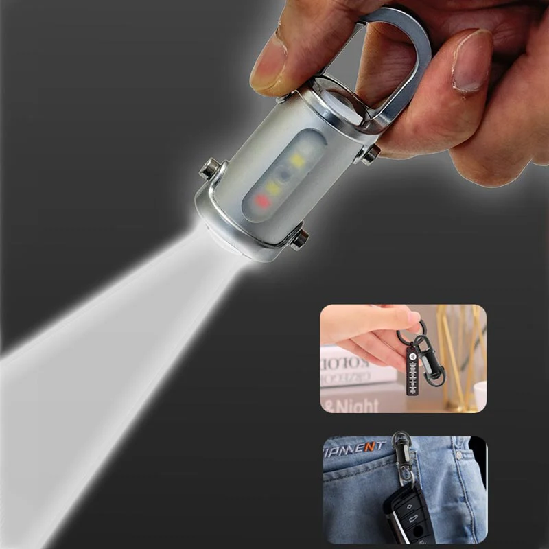 1200LM Super Bright Mini Keychain Flashlight Waterproof - Image 6