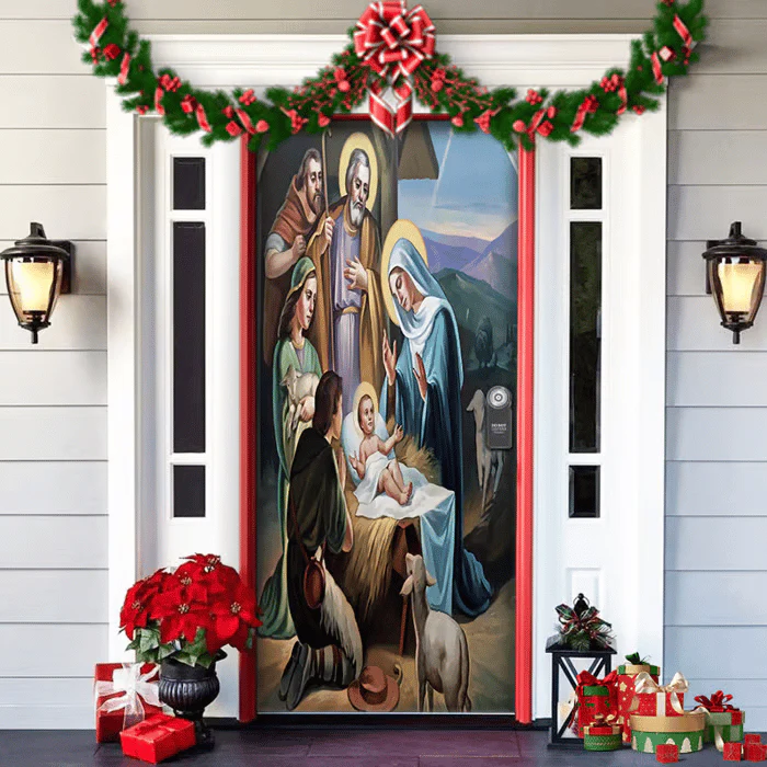 ๐๐2025 Christmas and Halloween front door decoration - Image 8