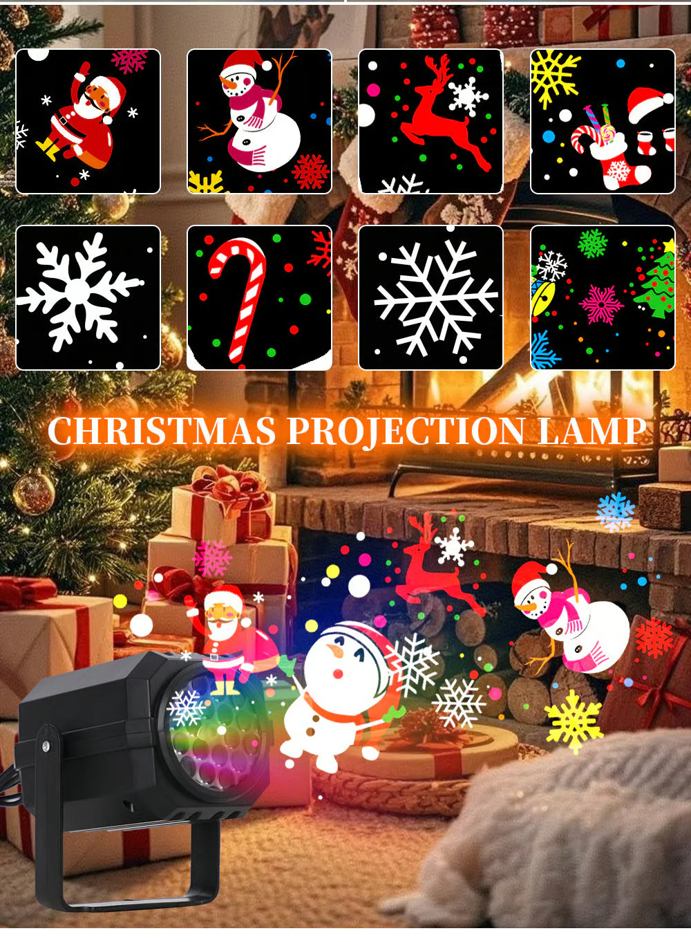 🎄✨LED Christmas Projection Lamp – 16 Patterns of Pure Holiday Magic! - Image 2