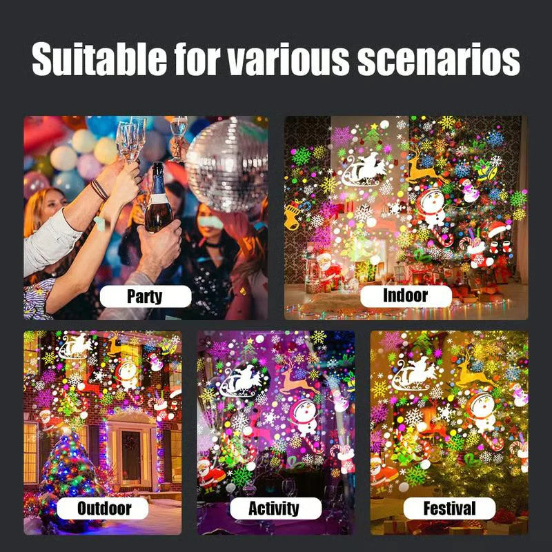 🎄✨LED Christmas Projection Lamp – 16 Patterns of Pure Holiday Magic! - Image 3