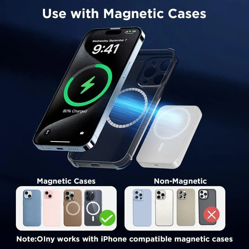 🔋 Magnetic Wireless Power Bank for iPhone – 5000mAh - Image 5