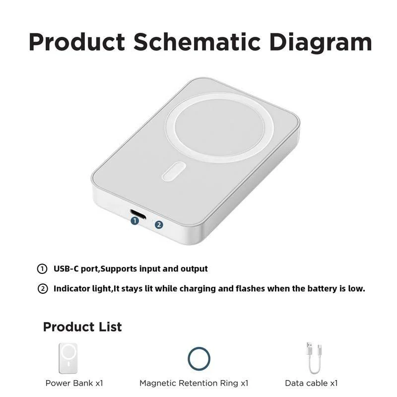 🔋 Magnetic Wireless Power Bank for iPhone – 5000mAh - Image 7