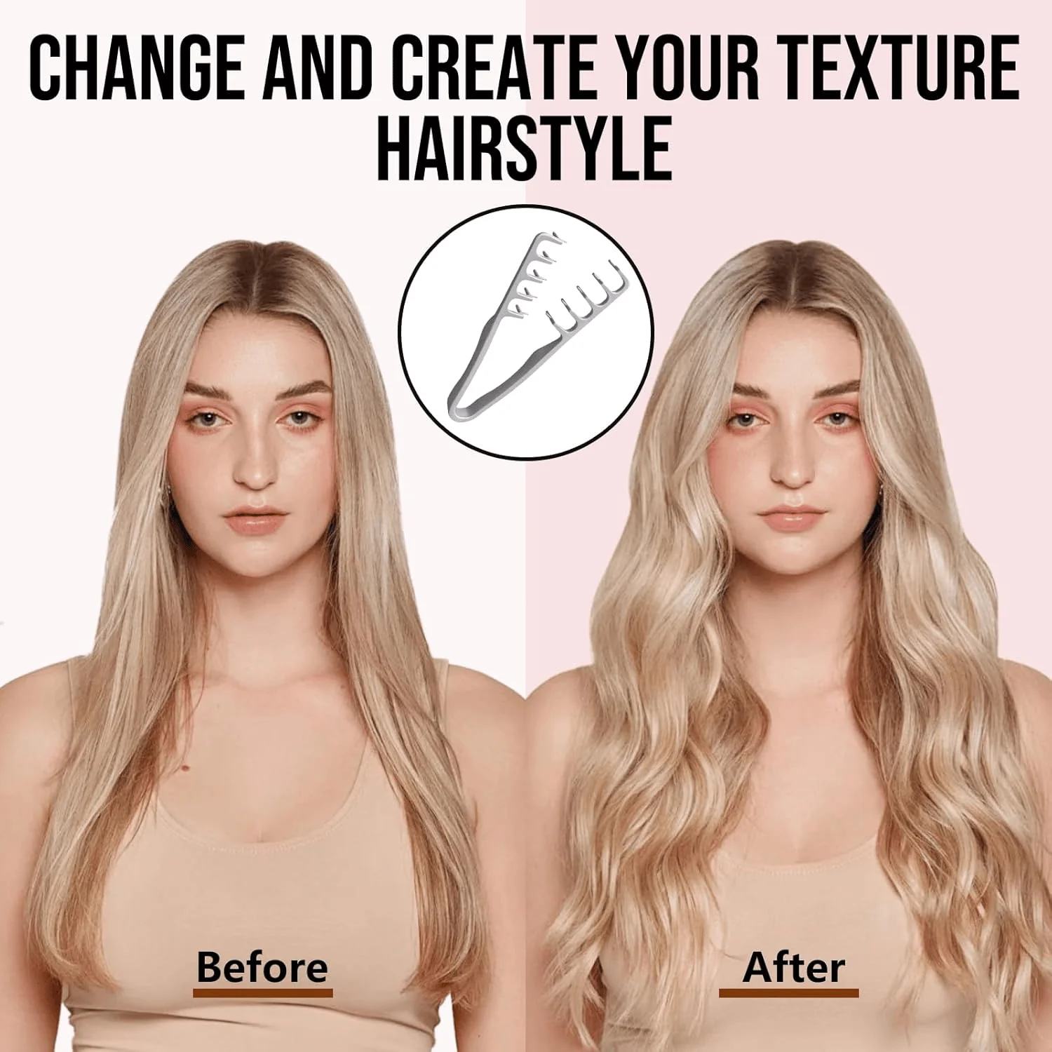 💇2026 Upgrade Volumizing Comb, Wide-Tooth Styling for All Hair Lengths, Men & Women - Image 3