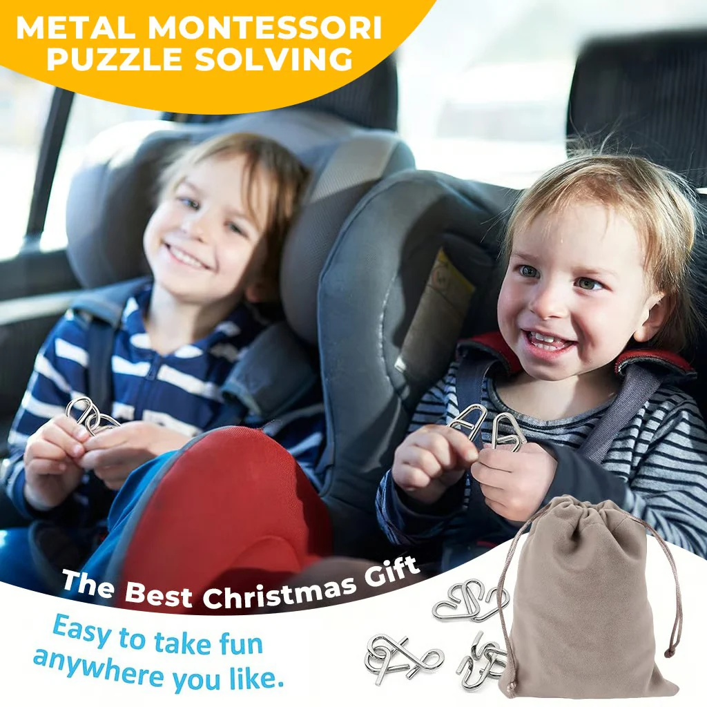 Metal Montessori Puzzle Solving - Image 2