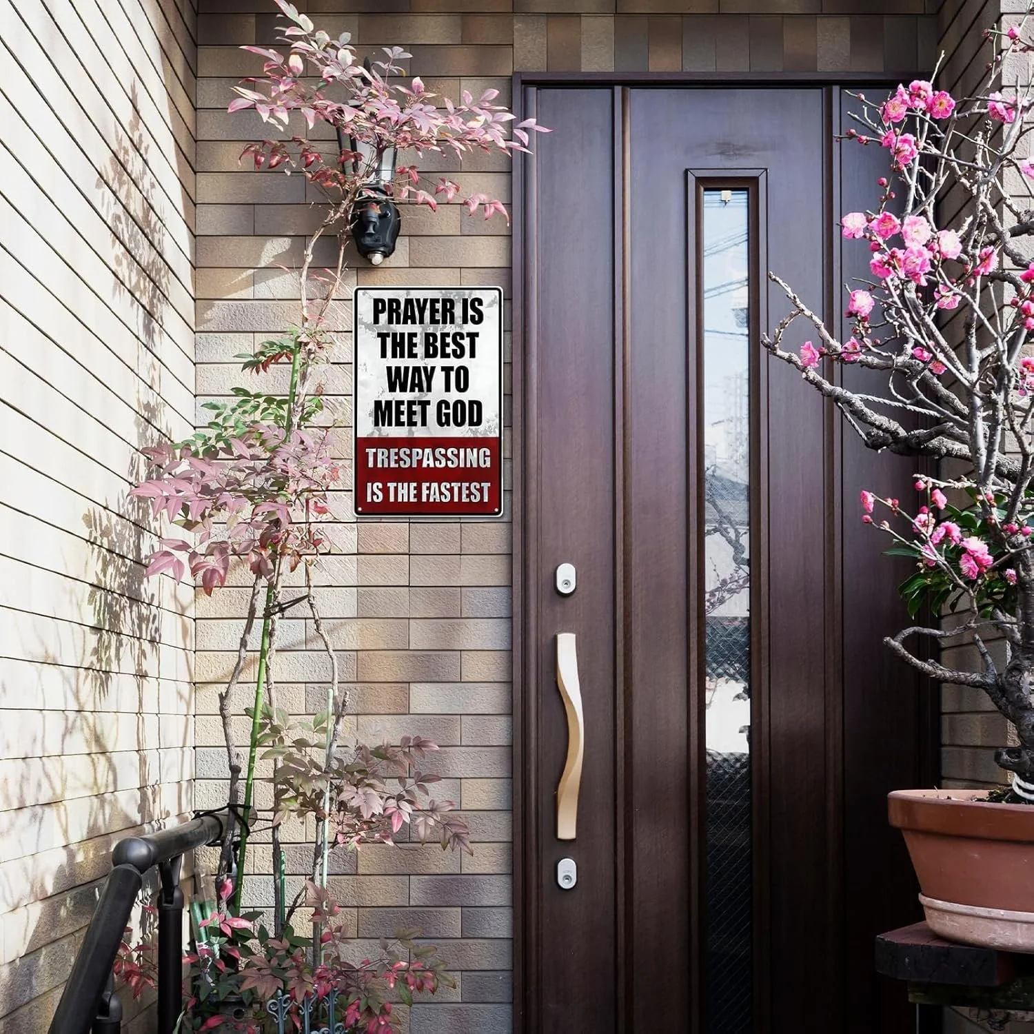 Metal No Trespassing Signs Private Property Funny - Image 3