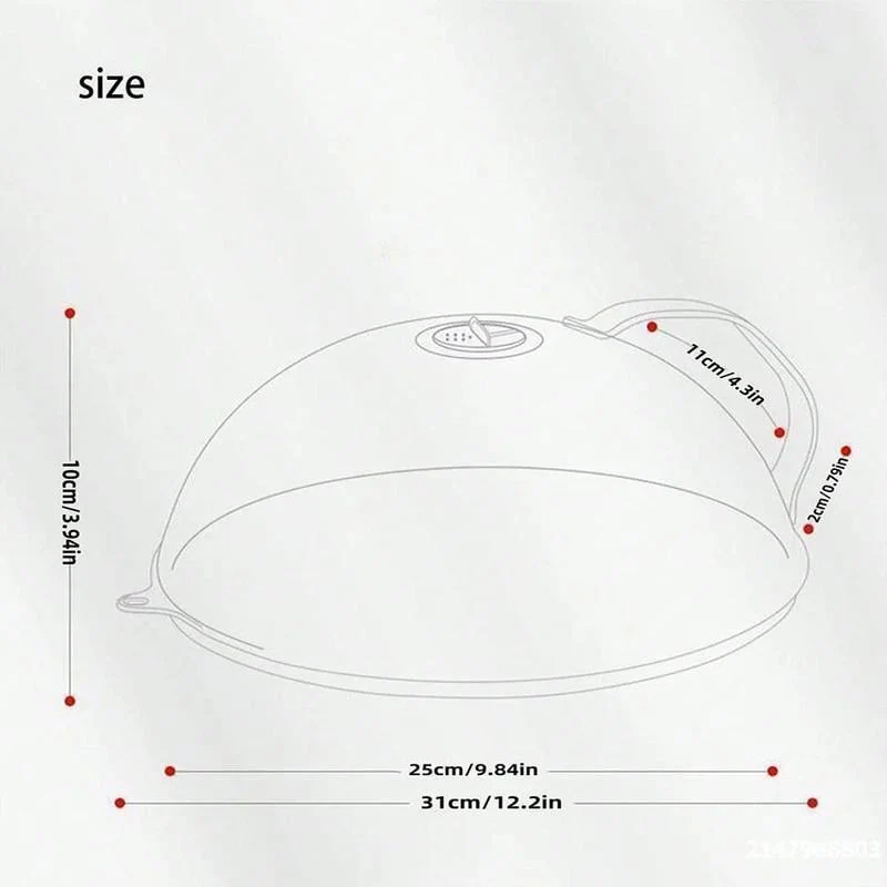 Microwave Splatter Cover with Handle - Image 6