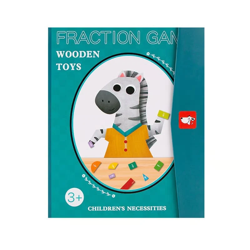 Montessori Magnetic Book Fraction Puzzle For Children - Image 12